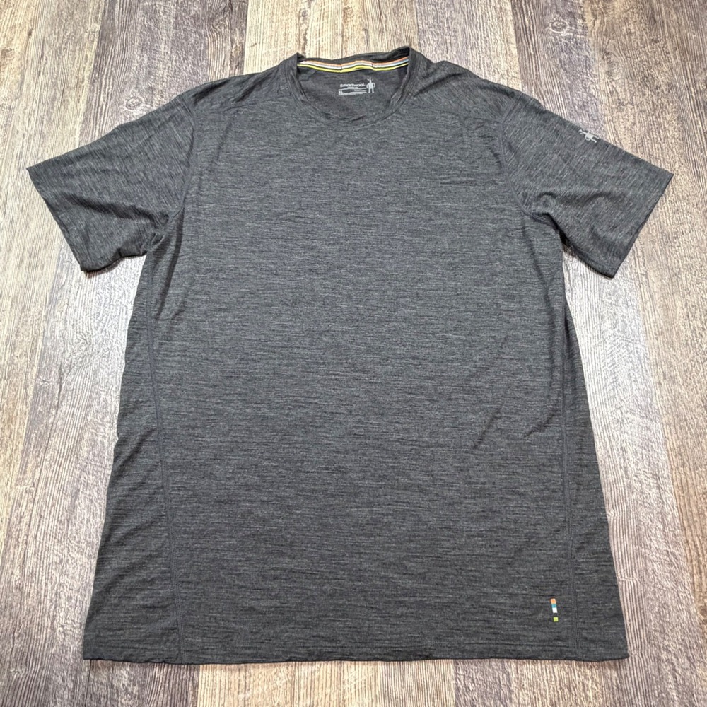 Smartwool Merino 150 T Shirt Mens XL Gray Short Sleeve Base Layer Hiking Tee